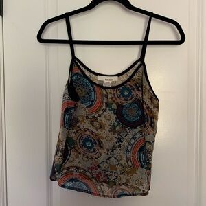 Sans Souci Patterned Crop Top Size Large
